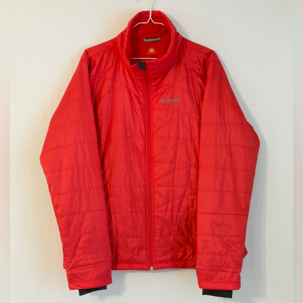 Columbia Men's‎ Omni-heat Red Performance Quilted Puffer Jacket Xl